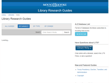 Tablet Screenshot of guides.mtholyoke.edu
