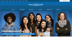 Desktop Screenshot of mtholyoke.edu