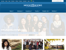 Tablet Screenshot of mtholyoke.edu